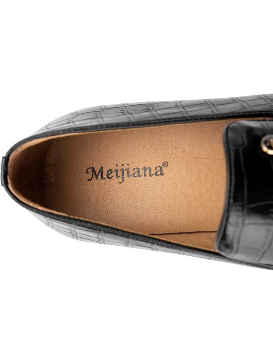 Meijiana Men\'s Black15 Velvet Loafers Slip On Tuxedo Wedding Formal Shoes main image 5